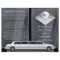 Deluxe Wedding Program (Bi-fold Design) Flyer Design