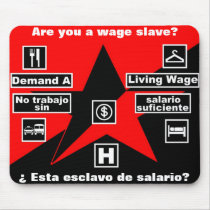 demand a living wage mousepad