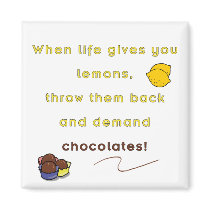 Demand Chocolate magnets by KathysDotCom Demand Chocolate magnets
