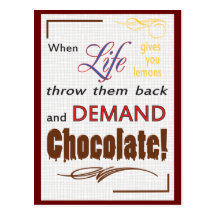 Demand Chocolate Postcards