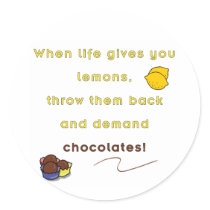 Demand Chocolate stickers