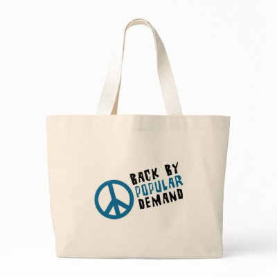 DEMAND PEACE CANVAS BAGS by Ashmith