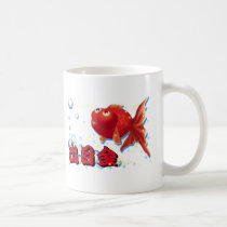 Demekin -Telescope Goldfish- 2 mugs by Kyou_Miyabi Demekin -Telescope Goldfish- 2 mugs