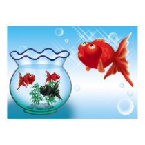 Demekin -Telescope Goldfish- posters