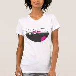 Demented Bunny Pink Smiley Face Petite Tee Shirt t-shirts