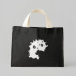Dementia Comics- Crazy Face Icon (White) Tote Bag bags