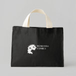 Dementia Comics Logo (White Edition) Tote Bag bags