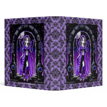 "Demi" Gothic Blue Butterfly Fairy Art Binder