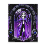 "Demi" Gothic Blue Butterfly Fairy Art Postcard "Demi" Gothic Blue Butterfly Fairy Art Postcard