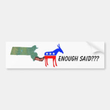 Demo donkey booted bumper stickers