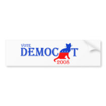Democat Bumper Sticker bumper stickers