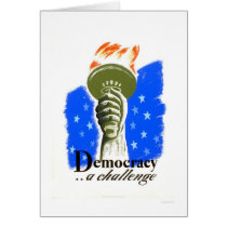 Democracy A Challenge 1940 WPA cards by lc_wpa Democracy A Challenge 1940 WPA cards
