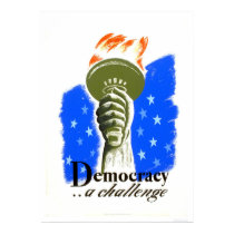 Democracy A Challenge 1940 WPA posters