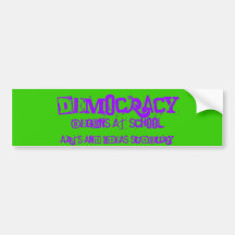 democracy begins at school bumper sticker