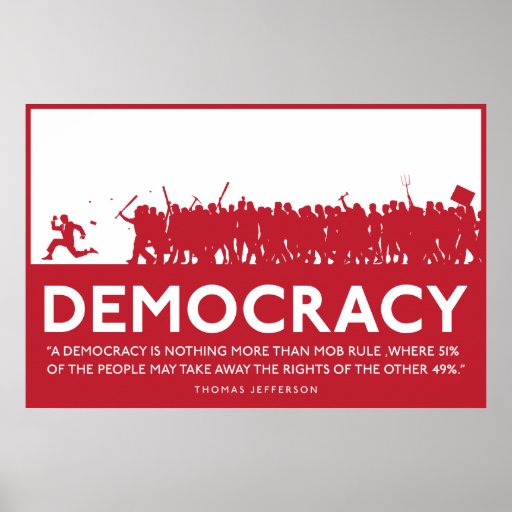 Democracy Poster Zazzle