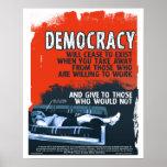 Democracy Will Cease (16x20) Print