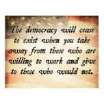Democracy Will Cease to Exist Quote posters
