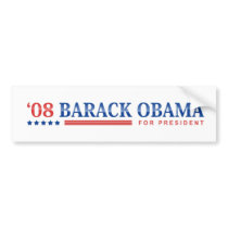 Democrat  Barack Obama 2008 bumper stickers