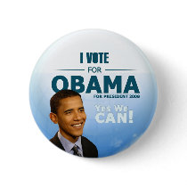 Democrat Barack Obama Button buttons