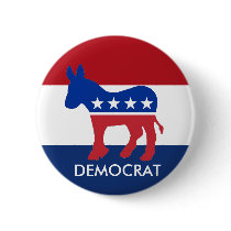 Democrat Button by FaireFanatic Democrat Button