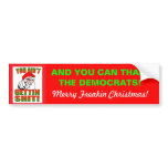 Democrat Christmas Bumper Sticker