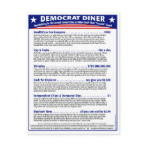 Democrat Diner Postcards