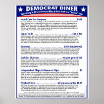Democrat Diner Poster