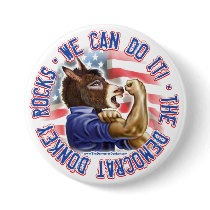 Democrat Donkey Button by TheDemocratDonkey Democrat Donkey Button