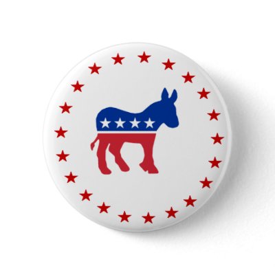 Democrat Donkey Pin by greenbuttons