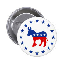 Democrat Donkey Button buttons