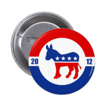 Democrat Donkey Button buttons
