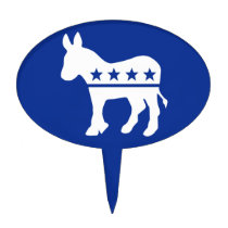 Democrat Donkey Cake Pick cake picks
