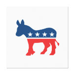 Democrat donkey gallery wrap canvas