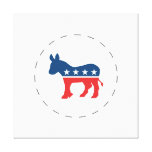 Democrat donkey gallery wrapped canvas
