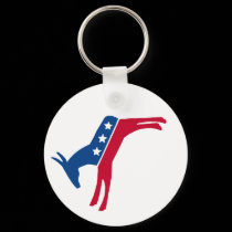 Democrat Donkey Keychain