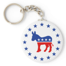 Democrat Donkey Keychain