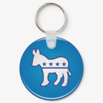 Democrat Donkey Keychain