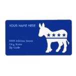 Democrat Donkey Label