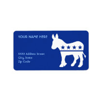 Democrat Donkey Label labels