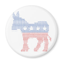 Democrat Donkey Fridge Magnet