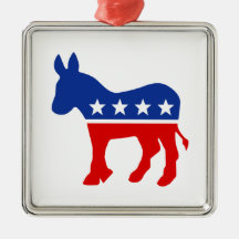 Democrat Donkey Ornament