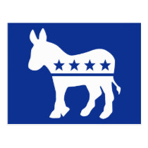 Democrat Donkey Postcard postcards