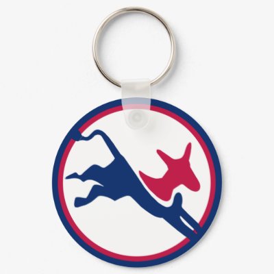 Democrat keychain by campaign_gear