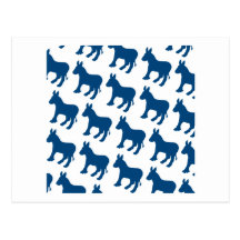 DEMOCRAT LOGO PATTERN DIAGONAL.png Postcard