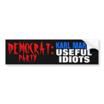 Democrat Party Useful Idiots Bumper Stickers