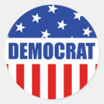 Democrat Round Sticker