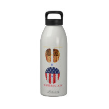 Demócrata + Republicano = americano Botella De Agua Reutilizable