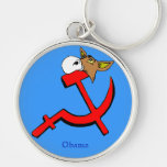 Democratic DINO with custom name on keychain