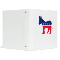 Democratic Donkey Vinyl Binders