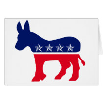Democratic Donkey Greeting Card